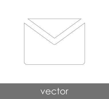Vektör çizim, zarf simgesi, işareti  