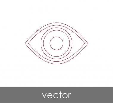 göz grafik simgesini, vektör çizim