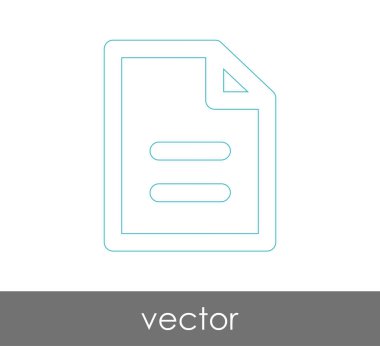 web tasarım ve uygulamalar için belge simgesi