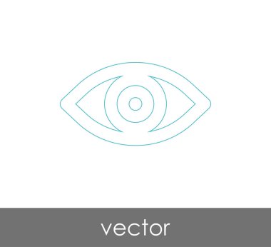 göz grafik simgesini, vektör çizim