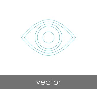 göz grafik simgesini, vektör çizim