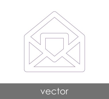 Vektör çizim, zarf simgesi, işareti  