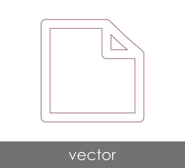 web tasarım ve uygulamalar için belge simgesi