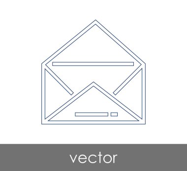 Vektör çizim, zarf simgesi, işareti  