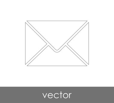 Vektör çizim, zarf simgesi, işareti  