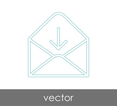 Vektör çizim, zarf simgesi, işareti  