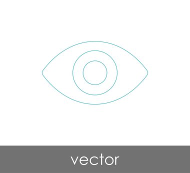 göz grafik simgesini, vektör çizim