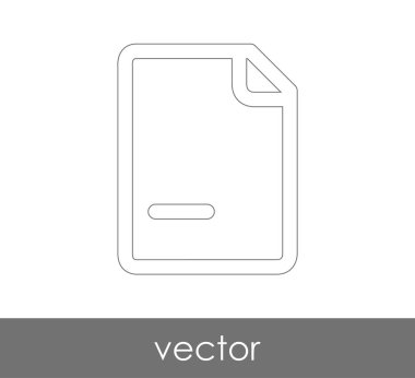 web tasarım ve uygulamalar için belge simgesi