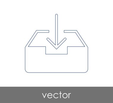 vektör çizim tasarım Arşiv simgesinin