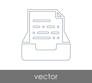 vektör çizim tasarım Arşiv simgesinin