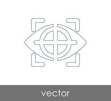 göz grafik simgesini, vektör çizim