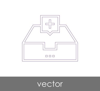 vektör çizim tasarım Arşiv simgesinin