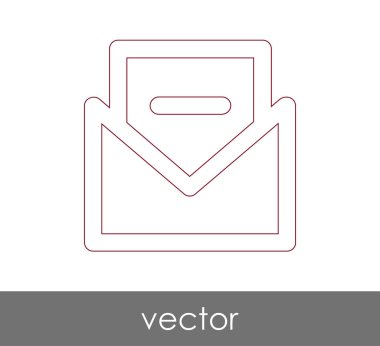 Vektör çizim, zarf simgesi, işareti  