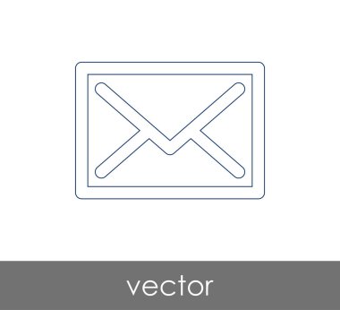 Vektör çizim, zarf simgesi, işareti  