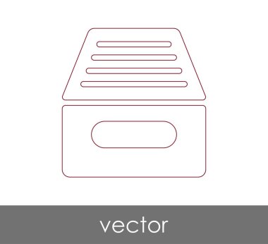 vektör çizim tasarım Arşiv simgesinin