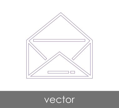 Vektör çizim, zarf simgesi, işareti  