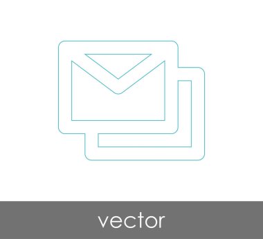 Vektör çizim, zarf simgesi, işareti  