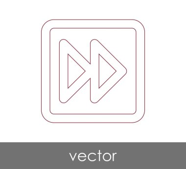 web tasarım ve uygulamaları, vektör çizim için hızlı ileri simgesi 