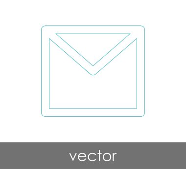 Vektör çizim, zarf simgesi, işareti  