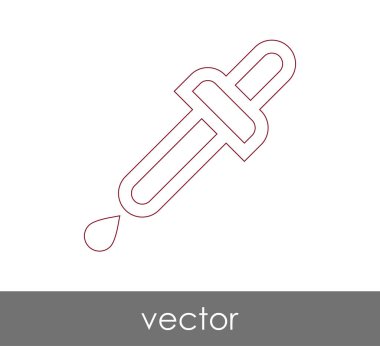 Damlalık tıbbi simge, vektör çizim