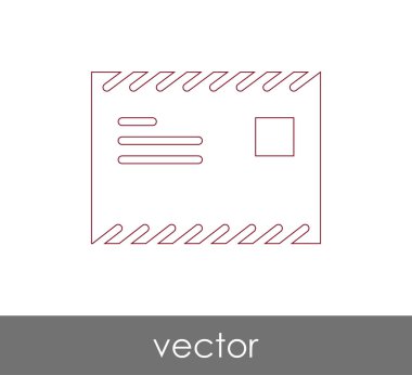 Vektör çizim, zarf simgesi, işareti  