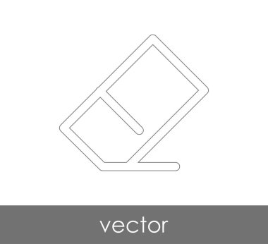 Silgi Kırtasiye Simge, vektör çizim