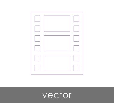 web tasarım ve uygulamalar için film simgesi