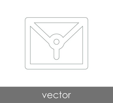 Vektör çizim, zarf simgesi, işareti  