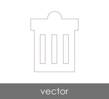 çöp kutusu simgesini