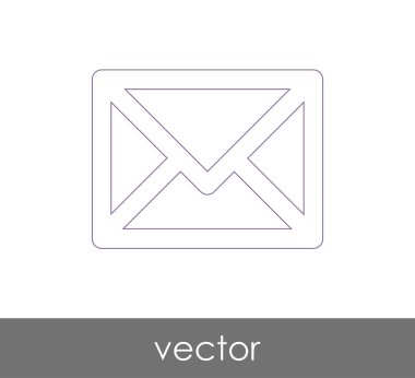 Vektör çizim, zarf simgesi, işareti  
