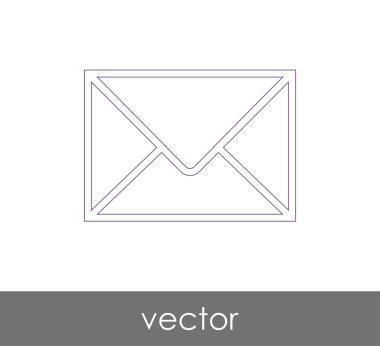 Vektör çizim, zarf simgesi, işareti  