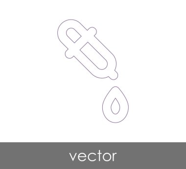 Damlalık tıbbi simge, vektör çizim