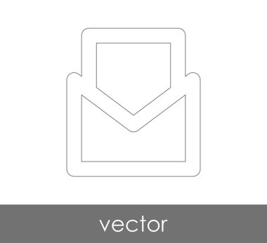 Vektör çizim, zarf simgesi, işareti  