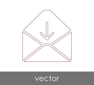 Vektör çizim, zarf simgesi, işareti  