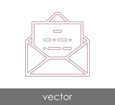 Vektör çizim, zarf simgesi, işareti  