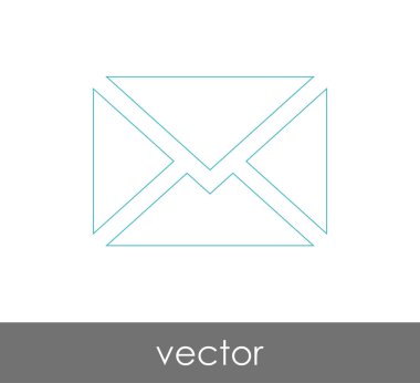 Vektör çizim, zarf simgesi, işareti  