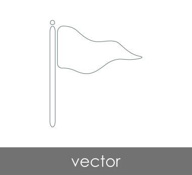 web tasarım ve uygulamalar için bayrak simgesi