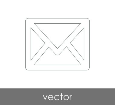 Vektör çizim, zarf simgesi, işareti  