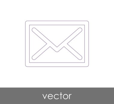 Vektör çizim, zarf simgesi, işareti  