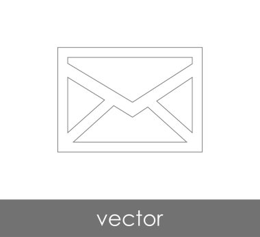 Vektör çizim, zarf simgesi, işareti  