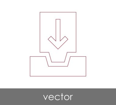 vektör çizim tasarım Arşiv simgesinin