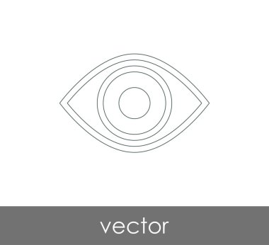 göz grafik simgesini, vektör çizim