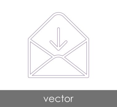 Vektör çizim, zarf simgesi, işareti  