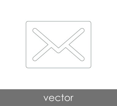 Vektör çizim, zarf simgesi, işareti  