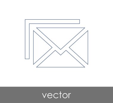 Vektör çizim, zarf simgesi, işareti  