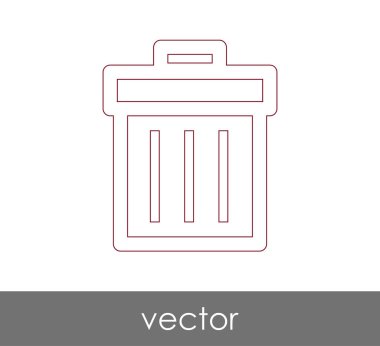 çöp kutusu simgesini