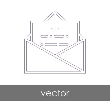 Vektör çizim, zarf simgesi, işareti  