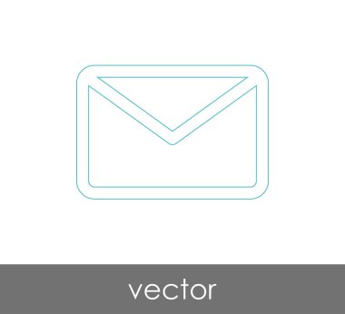 Vektör çizim, zarf simgesi, işareti  