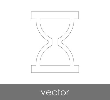 Kum saati simgesi illüstrasyon 