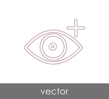 göz grafik simgesini, vektör çizim